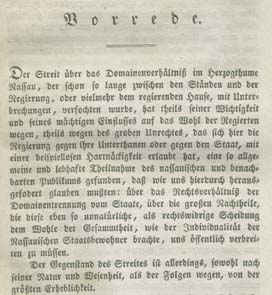 Herber, Domnenstreit 1831, Vorrede