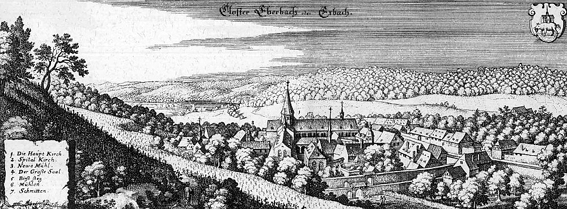 Kloster Eberbach/ Kupfer von Merian