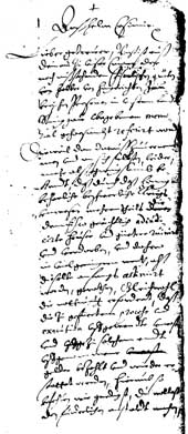Dokument von 1639