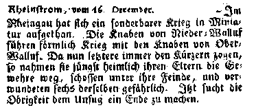 Zeitungsmeldung 1796