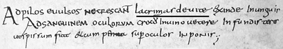Abb.1  Aus dem Lorscher Arzneibuch  aus dem 8. Jahrhundert Rezept Nr. 59
