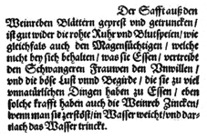 Aus: Pedacius Dioscorides: Kräuterbuch. Bearbeitet von Peter Uffenbach. Frankfurt 1610, S. 359-360 Teilkopie