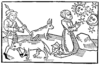 (Abb.1) Anonym. Holzschnitt aus Johannes Vintler, Buch der Tugend, Augsburg 1486, Fol. 153r.