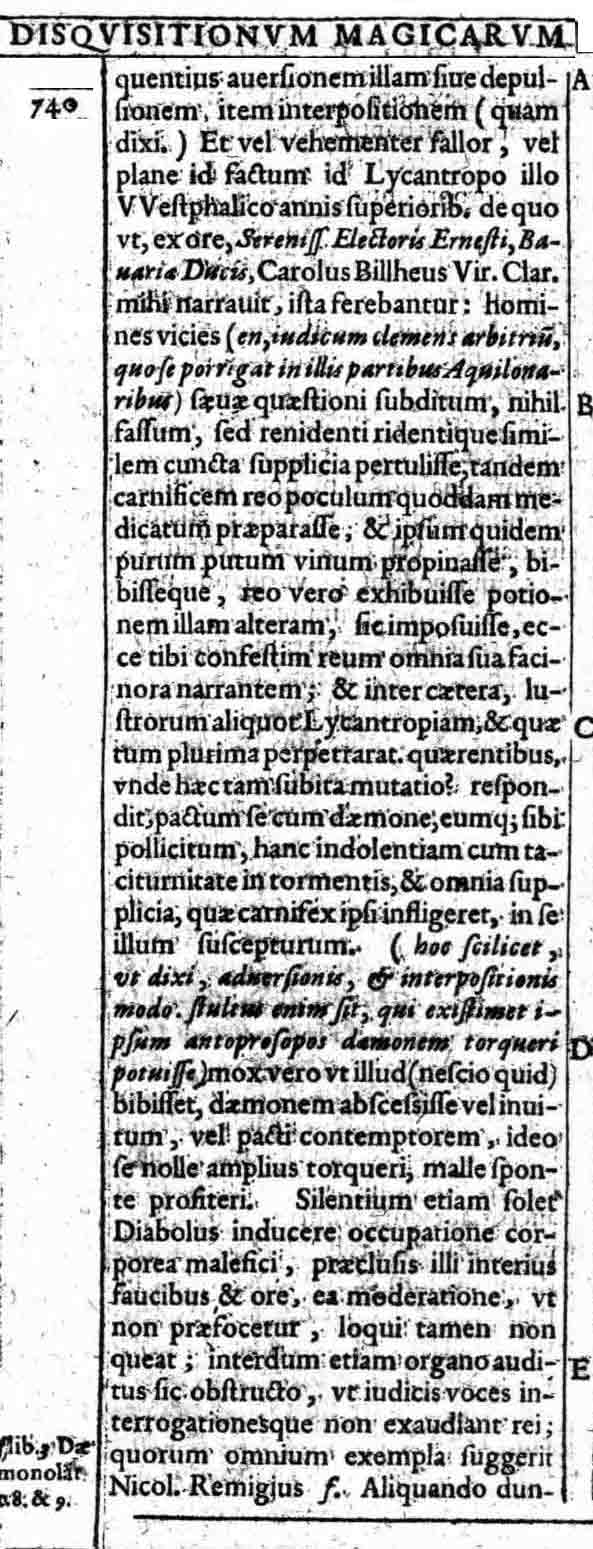 Martin Delrio, Disquisitionum magicarum libri sex, Lib. 5, Sekt.9, Mainz 1604 (ed.pr.1599).