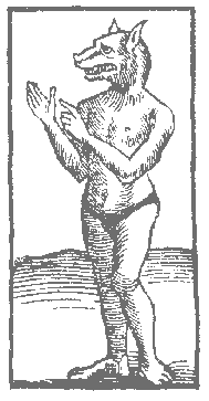 Kynokephale aus Sebastian Münsters Cosmographia von 1555