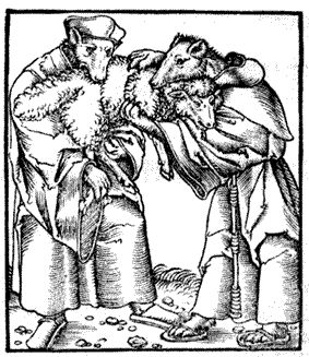 Titelholzschnitt zu einer reformat. Streitschrift des Urbanus Rhegius, Wittenberg 1539